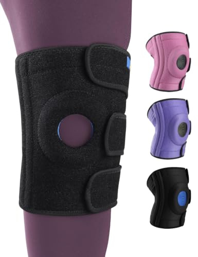 ABYON Kniebandage M bis Plus Size für große Beine, dreifach verstellbar mit Seitenstützen, rutschfest bei Arthritis, Meniskusriss, Kreuzbandverletzung, Schmerz- & Stabilität für Damen & Herren