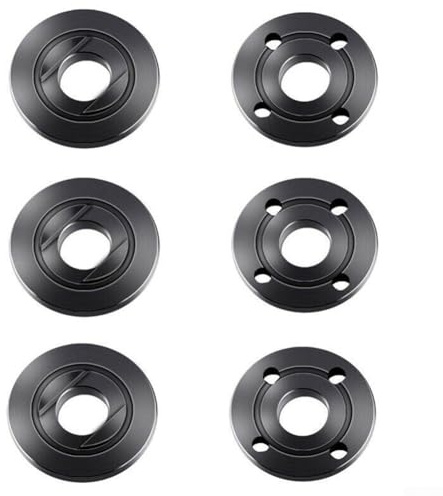 Confezione da 6 dadi flangiati per smerigliatrice angolare da 5/8 per 224399-1 19346, include set di rondelle interne ed esterne per smerigliatrici, sostituzione in acciaio