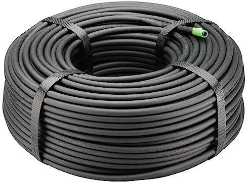 Rain Bird Tubo di distribuzione vuoto per irrigazione a goccia T22-250S, rotolo da 60 m, nero