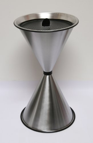 Stand Aschenbecher Diabolo Edelstahl inkl. 25 kg Quarzsand 71x40cm SZAGATO | Made in Germany 71x40 cm großer Stand-Aschenbecher aus rostfreiem Edelstahl für Außenbereich Outdoor