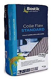 GP BOSTIK CARRELAGE MACONNERIE Colle Carrelage Carreaux Stand. 25 kg