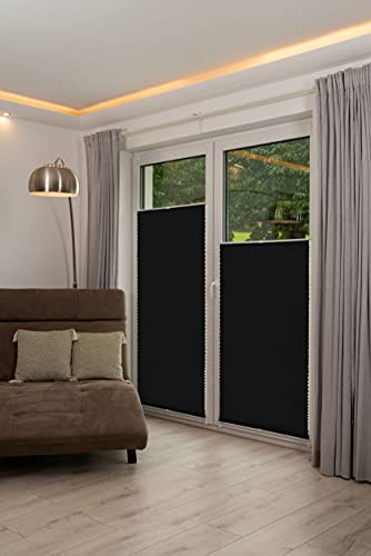 Klemmfix K-home plisado, color Antracita, tamaño 50 x 210 cm