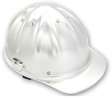 YZJJ Aluminiumhelm, Arbeitshelm Einstellbarer Schutzhelm - Bauhelm mit 4-Punkt Gurtband, Bauarbeiterhelm mit verstellbarem Helm, Bauhelm Aluminium Hard hat
