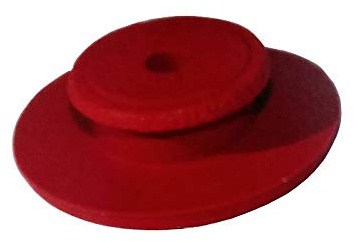 Gommino in silicone per bloccare le sonde temperatura e fumi, Gommino di bloccaggio e fissaggio della sonda con diametro capsula da 4mm Diametro incasso 15 mm, Flangia 30mm per Alte Temperature
