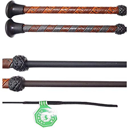 Fleck - SilkTouch Silk Touch Retro Dressurgerte Gerte Reitgerte (120 cm, Braun)