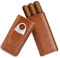 Caja de cigarros Cedar Wood Forrada - Caja de viaje para cigarros para humidor (marrón)