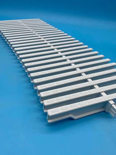 PI Rejilla Biselada 245mm x 22mm Piscina | Rejilla Trasversal Adaptable a Curvas | Medidas Universales | Compatible con Rejillas Astral | PoolIberica (48 Unidades (Aprox: 1 Metro))