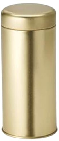 Cha Cult teemando® Dose Glory gold, 130 g Weißblech, gold, rund, Stülpdeckel, matt H 15 cm, Ø 6,5 cm