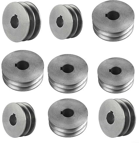 CWOQOCW Keilriemenscheibe A Typ Doppelschlitz Riemenscheibe Motor Gusseisen Dia Elektrowerkzeug Zubehör Gusseisen Doppelnut