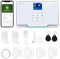 Sistema de Alarma para el Hogar,Sistema de Seguridad de Alarma para el Hogar Inteligente de 12 Piezas DIY Sin Cuota Mensual,Sensores de Puerta/Ventana,Trabajar Alexa Google,para Casa Oficina,Villa