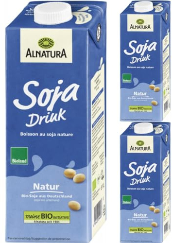 Alnatura Soja Drink ungesüßt SojaDrink 1000 milliliter x 3 Stück