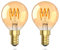 Aurax 2 Stück E14 LED Vintage Glühbirne G45, 2W Vintage Edison Birne, E14 LED Filament Retro Leuchtmittel Warmweiss 2200K 150LM ersetzt 15W Nicht Dimmbar