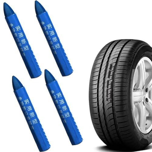 pulunto Tragbarer Reifenkreide, Markierung, wasserdicht, universal, Farbstifte für Motorrad, Fahrzeug, verblassen O5G7, resistent gegen elektrische