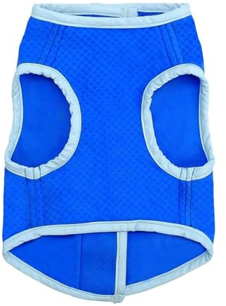 1 Pcs Dog Cooling Vest for Summer - Breathable & Adjustable Pet Cooling Jacket with Harness, Lightweight UV Protection for Small, Medium, Large Dogs - Reusable Design for Outdoor Walks, Travel