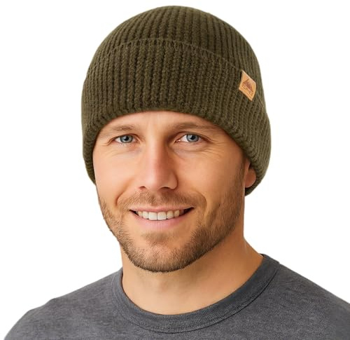 TOP-EX 100% Merino Mütze Strickmütze Klassische Wollmütze, Warme Wintermütze Beanie für Damen & Herren Weich & Stretchy- Atmungsaktiv & Unisex