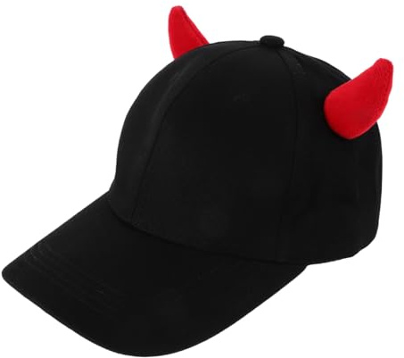 SAFIGLE Teufelshorn Baseballkappe Mit Ohrenschutz Für Herren Und Damen – Unisex Hip-Hop Cap Für Frühling Und Herbst Stilvolles Outdoor Accessoire Für Reisen Und Freizeit