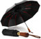 Sancen Großer kompakter Regenschirm - Automatischer Tragbarer Umbrella, 12 Rippen -Taschenschirm Sturmfest, 108 cm Durchmesser Kann 2 bis 3 Personen abdecken (Schwarz)