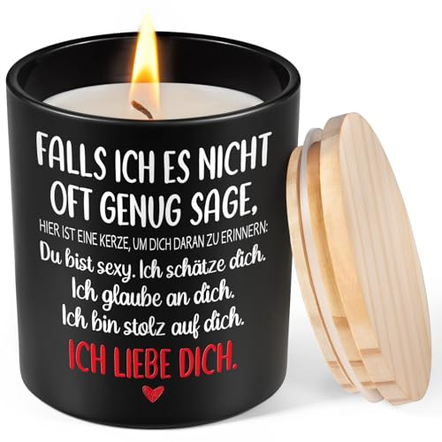 Jahrestag Geschenk für Ihn Sie, Duftkerze Hochzeitstag Jahrestag Geschenk | Ich Liebe Dich Geschenke für Männer Frauen Paare Mann Frau