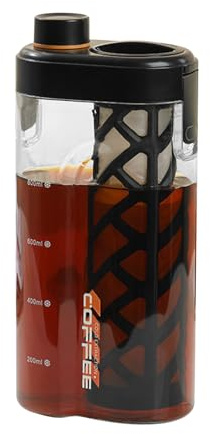 Generisch Cold Brew Coffee Maker, Iced Coffee Machine, Fine Filter, Leak-Proof, Portable Coffee Container for On the Go Tea and Flavoured Drinks, Kitchen, Camping