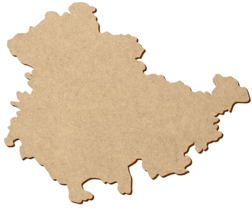 Panneau MDF Thuringe - Largeur : 5 à 50 cm - Vendu individuellement ou en lot de 10, 25, 50 et 100 pièces. Pour décorer et peindre - Lot de 50 - Largeur : 26 cm