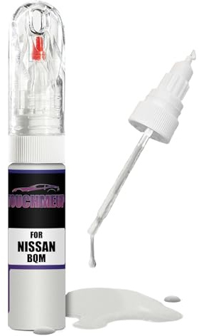 Für Nissan White Solid BQM Lackstift Pinsel Kratzer Chip Fix Kit