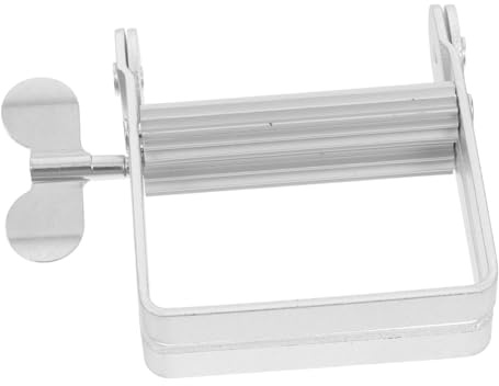 Anneome 2 piezas Exprimidor Manual para Tubos de Pasta de Dientes y Tinte de Unidades Acero Inoxidable Resistente Fácil de Usar y Transportar para Doméstico