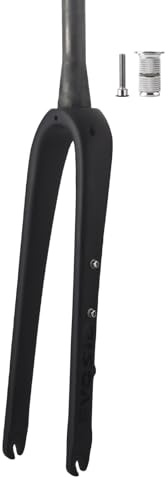 HZXQCVB 700C Carbonfaser Gravelbike-Starre Gabel 1-1/2 Konisches Rohr Scheiben-/V-Bremse Rennrad-Starre Gabeln Für 45C-Reifen(QR 9x100mm)