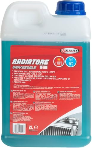 START - Liquide pour radiateur Bleu G11, 2 litres, avec Protection Contre Le Gel jusqu'à -5 °C et Anti-ébullition jusqu'à +120 °C, Compatible avec Les métaux et Les alliages, Formule sûre pour