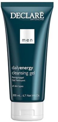 Declaré Men Daily Energy Cleansing Gel 200 ml – Porentiefe Gesichtsreinigung für Herren mit Panthenol – Lindert Irritationen und Rötungen – Geeignet für alle Hauttypen