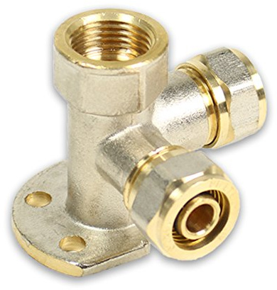 Klemmring Schraubfitting V-Wandwinkel mit IG, 16x2mm - 1/2