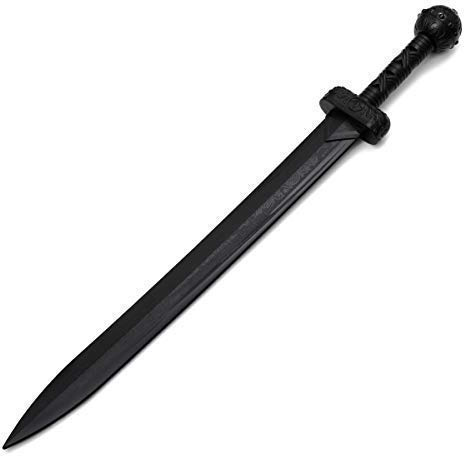 Artes Marciales Negro Polipropileno Plástico Gladius Entrenamiento Espada - PRE Orden