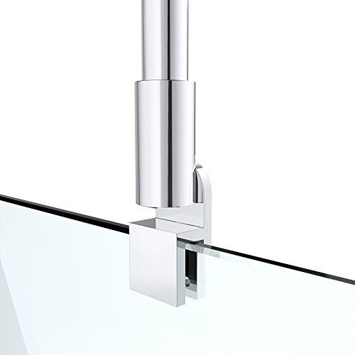 Stabilisator für Duschpaneele aus Edelstahl, Glasstärke 6-10 mm, silber