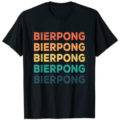 Bier Pong | Party Bierpong saufen Beer Pong Saufspiel T-Shirt