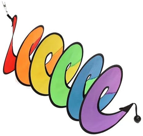 SSKHE Rainbow wind spinner, Nylon Colorful Garden Wind Spinners Foldable Wind Spinner, Wind Spinners for Yard Tent Garden Outdoor Lawn Decoration