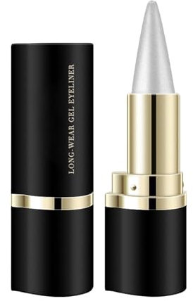 Natürliche Schwarze Eyeliner Creme, Eyeliner Gel, Schwarzer Eyeliner Stift, Eyeliner Stift, Schnell Trocknendes Schwarzes Eyeliner Stift Gel, Langlebig, Leicht zu Kontrollieren, Wischfest, Make Up