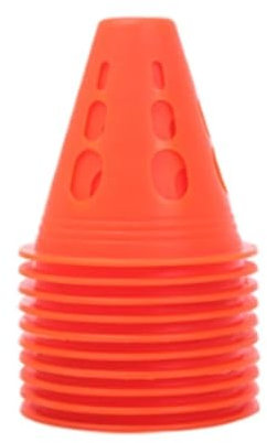 WJLYDM träningskon, sportkon, 10-pack, sportkon, träningskon, rullskohinderträning, rörlighetsmarkeringskläder (orange)