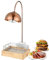 Lampada Scaldavivande da Terra, Lampada Riscaldante da Cucina 400w, con Cestello per Friggere, Buffet Scaldavivande, Due Basi Disponibili, per Tavolo Scaldavivande Buffet da Cucina del Ristorante