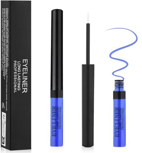 Aomig 24h-Wasserfester Eyeliner Schablone Präziser Veganer Eyeliner Flissig mit Langzeit-Halt Smudge-Proof Formel Matt Eye-liner Sanfte Kajalstifte empfindliche Augen perfekt für Täglich Maskenbildner