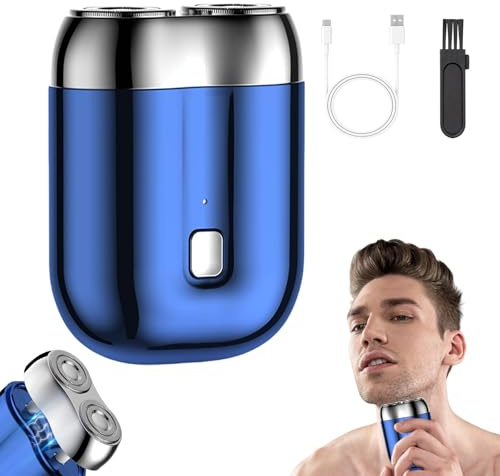 Nouveau modèle de mini rasoir électrique à double tête, rasoir de poche USB pour homme, lavable, rechargeable et étanche