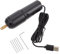 DIYEAH 1 Set Flash Drill Hole Punker mini elettrico minuscolo piccolo portatile trapano trapani a mano senza fili plastica Black