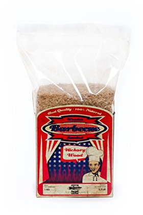 Axtschlag Räuchermehl Hickory, 1000 g XXL Packung, zum Kalträuchern und Heißräuchern, für alle Grills und Räuchergeräte geeignet, 100 % Reinholz