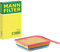 MANN-FILTER C 3585 Filtro de aire - para Automóviles + Vehículos de transporte