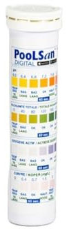 POOLSAN Blister de 25 tests pour piscine et spas - Cu / O2 / pH / Alc