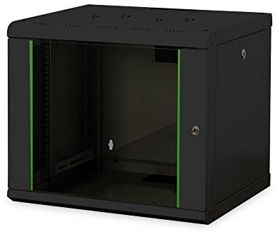 DIGITUS Armadio di rete - Rack 19 pollici - 9U - Montaggio a parete - Profondità 450mm - Carico 100kg - Serie Unique - Nero