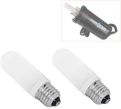 Fomito Lot de 2 ampoules pour lampe flash LED E27 150 W 220 V-230 V pour studio photo Lampe de stroboscope pour séries Compact Flash QT400 QS400 GT,GS,DS,DE