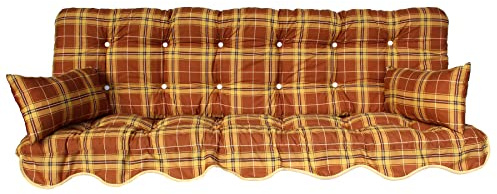 Adlatus-Kühnemuth Polsterauflage Hollywoodschaukel 180x50 Modell 148 braun/beige