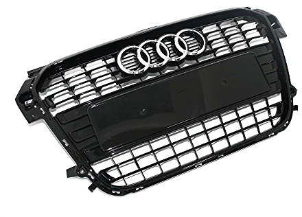 Kühlergrill Original Audi A1 (8X) Modell 2011-2014 schwarz glänzend Tuning Grill Sport Frontgrill Klavierlack 8X0853651 ALZ