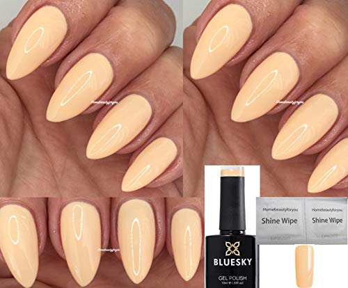 Bluesky Gel Nail Polish PEACH CREAM SS1911 FLORENCE - LIGHT PEACH Spring Summer Nail UV LED Soak Off 10ml (Requires Drying Under UV LED Lamp) …