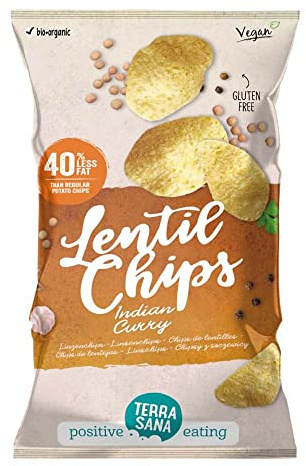 Chips de lentejas con curry hindú 75 g