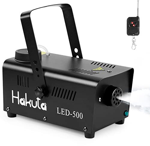 Fog Machine, HAKUTA Smoke Machine with Wireless Remote & Automatic Spray Function, Great for Halloween, Christmas, Wedding, Parties, DJ Performance & Stage Show